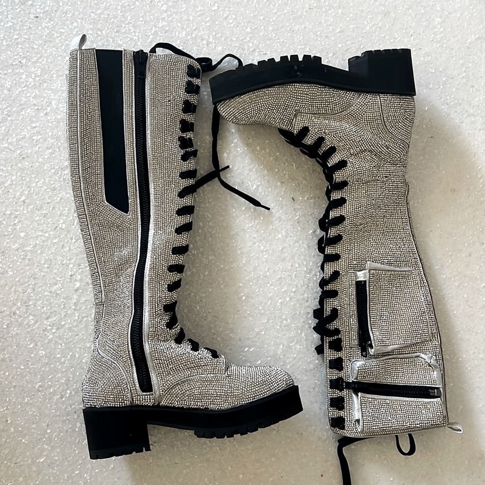 Poster girl rhinestone boots